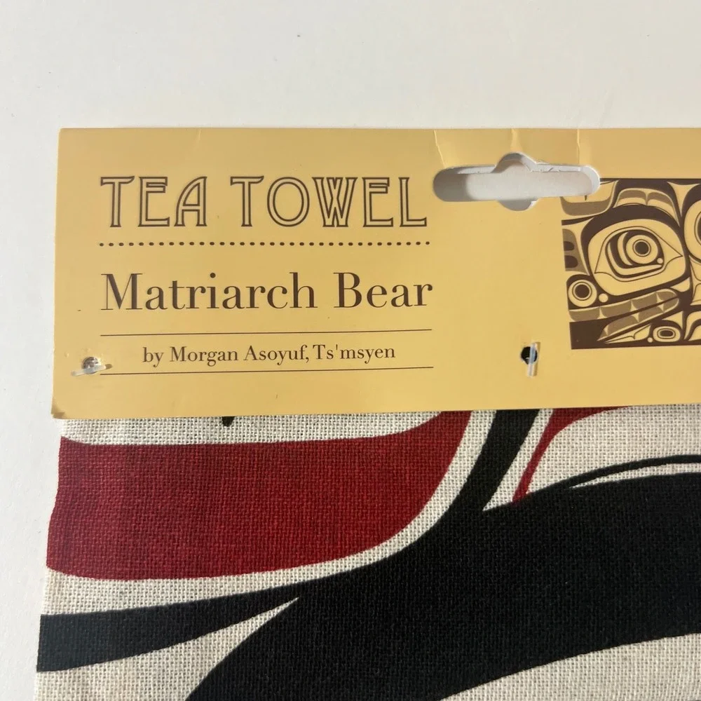 Matriarch Bear Cotton Tea Towel by Morgan Asoyuf, Tsmysen 27.5 x 20